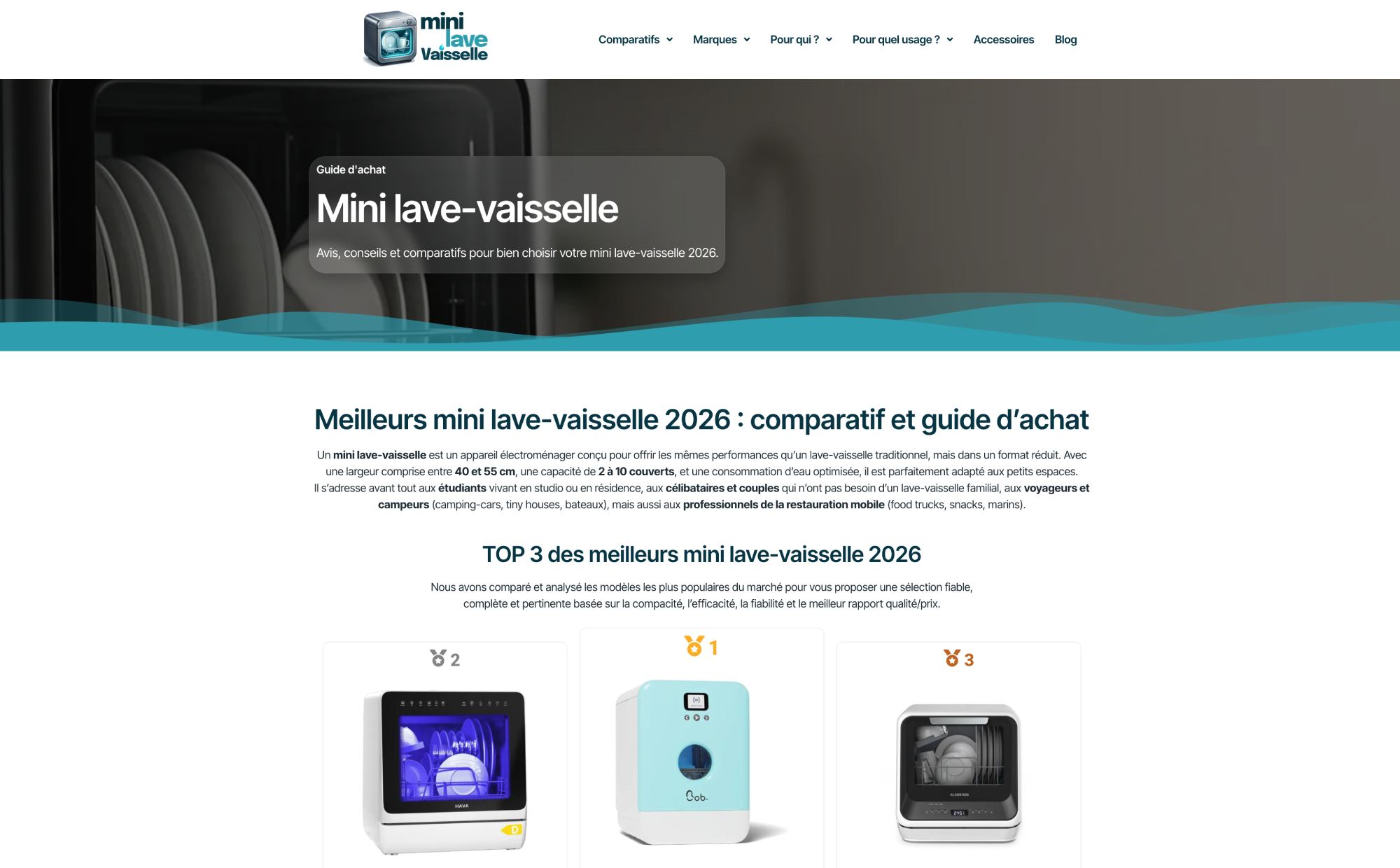 Site Mini lave-vaisselle